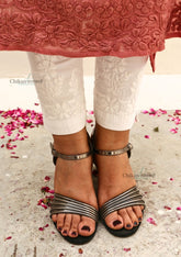 Samreen Cotton Chikankari Pants - Fits Up to M size