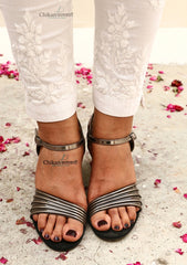 Samreen Cotton Chikankari Pants - Fits Up to M size