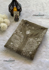Alina Chikankari Premium Chanderi Kurti