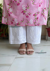 Fida Rayon Chikankari Palazzo - Fits M - 3XL size