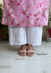 Fida Rayon Chikankari Palazzo - Fits M - 3XL size