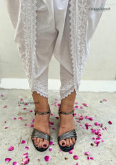 Gazal Dhoti Cotton Chikankari Pants