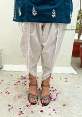 Gazal Dhoti Cotton Chikankari Pants