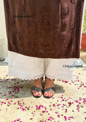Malika Rayon Chikankari Kurti - Brown