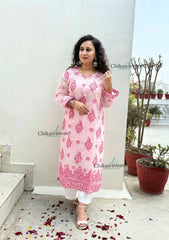 Sazia Premium Kota Chikankari Kurti