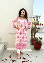 Sazia Premium Kota Chikankari Kurti