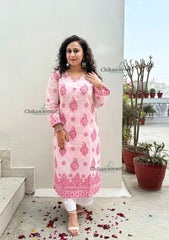Sazia Premium Kota Chikankari Kurti