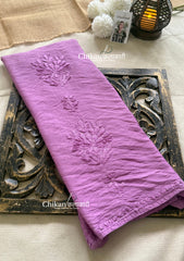 Sitara Chanderi Chikankari Kurti - Light Purple