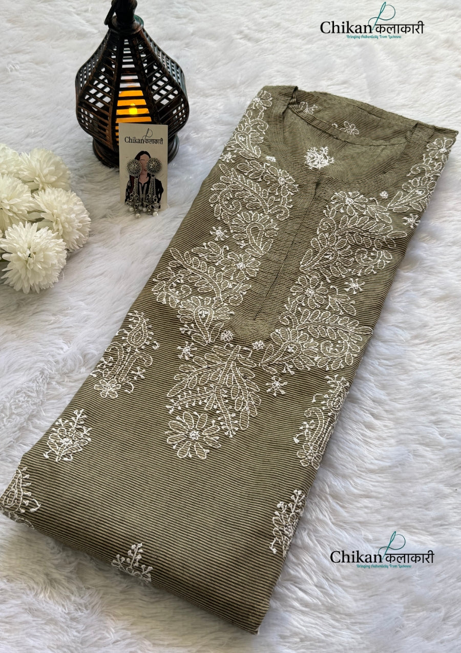Alina Chikankari Premium Chanderi Kurti