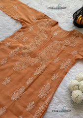 Alina Chikankari Premium Chanderi Kurti