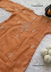 Alina Chikankari Premium Chanderi Kurti