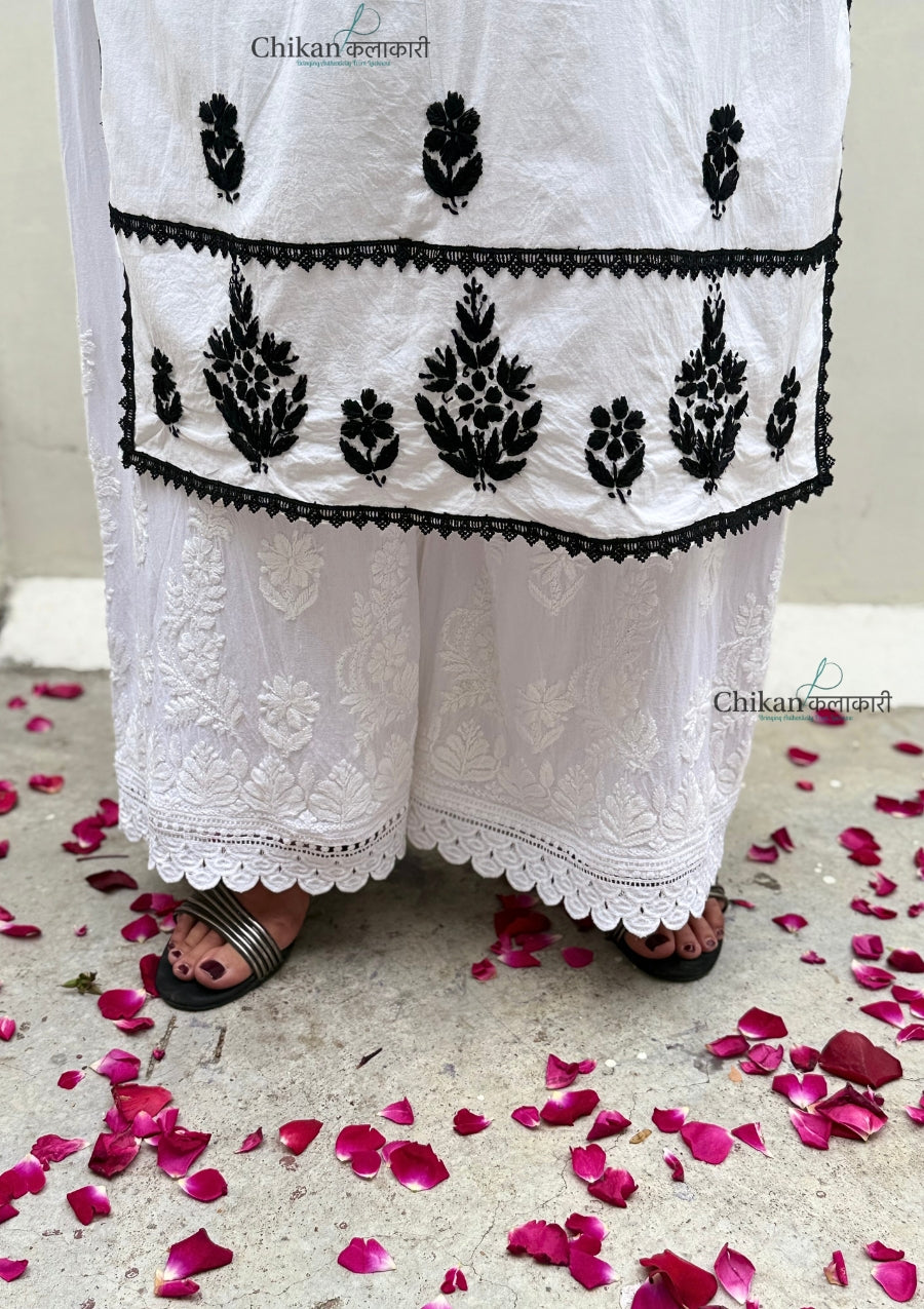 Anya Cotton White Chikankari Kurti