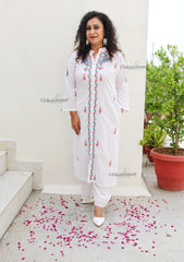 Arya Cotton White Chikankari Kurta