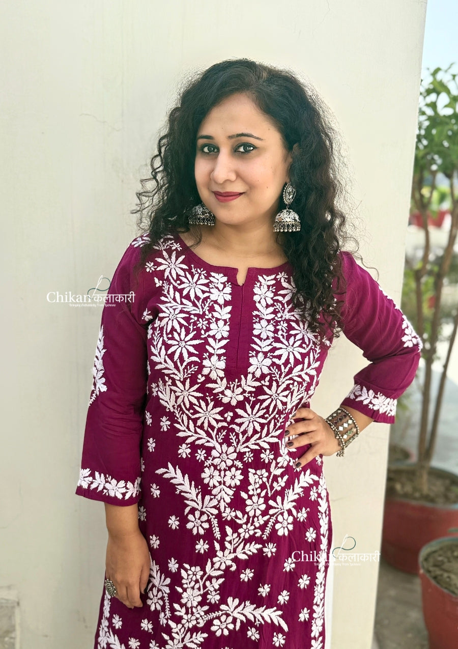 Heena Modal Chikankari Kurti