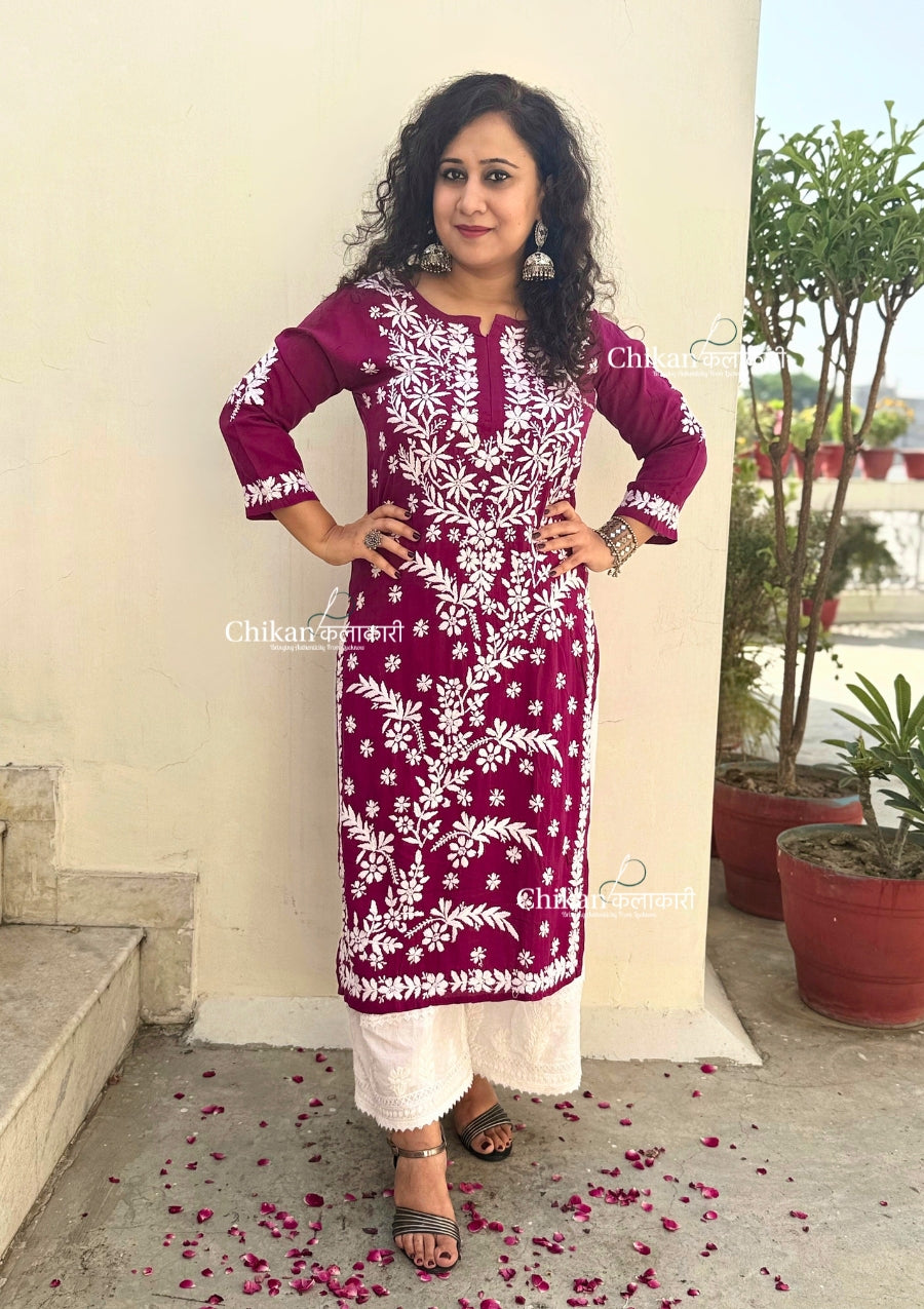 Heena Modal Chikankari Kurti