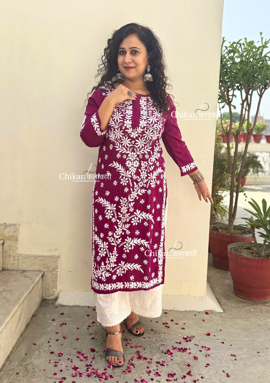 Heena Modal Chikankari Kurti