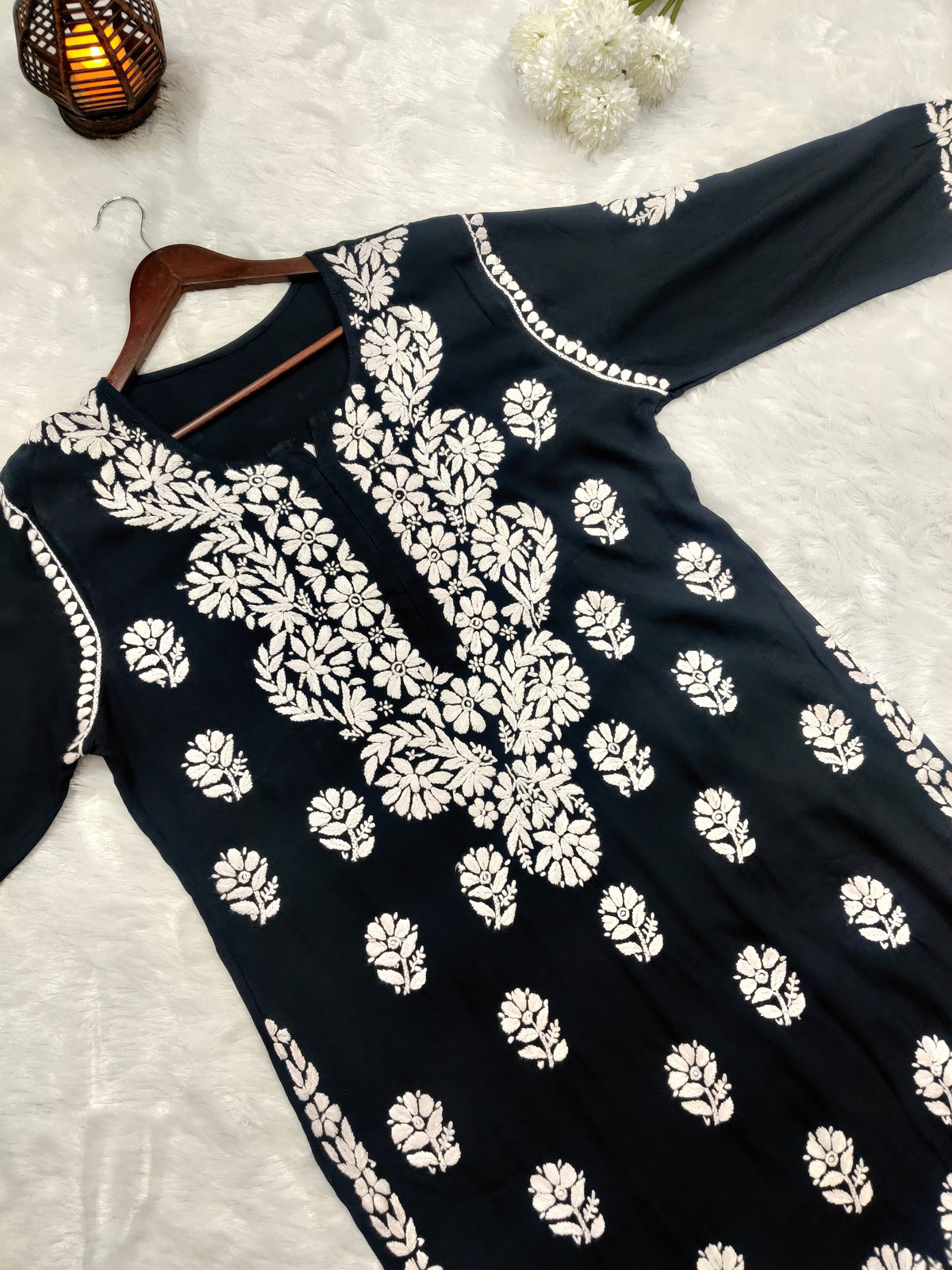 Rubab Rayon Chikankari Kurti