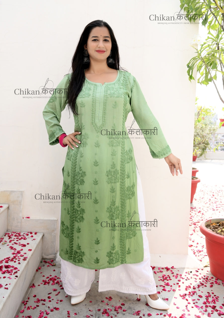  Inaya Modal Chikankari kurti | lucknowi chikankari kurta | lakhnavi kurta | chicken curry kurti | lakhnavi kurti