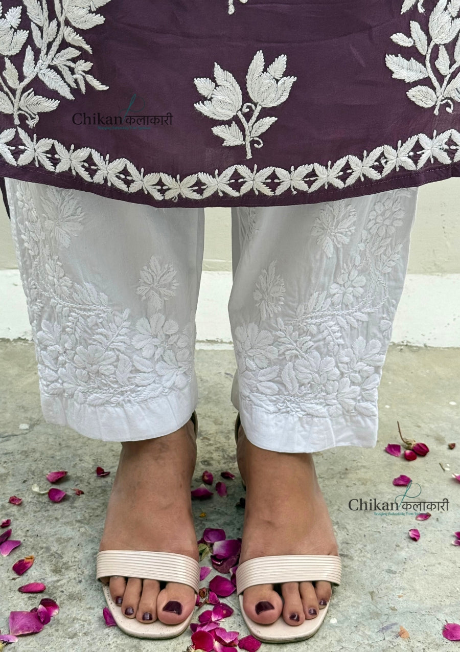 Kiara Cotton Chikankari Pants