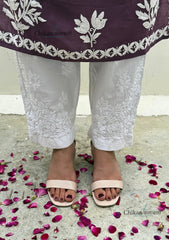 Kiara Cotton Chikankari Pants