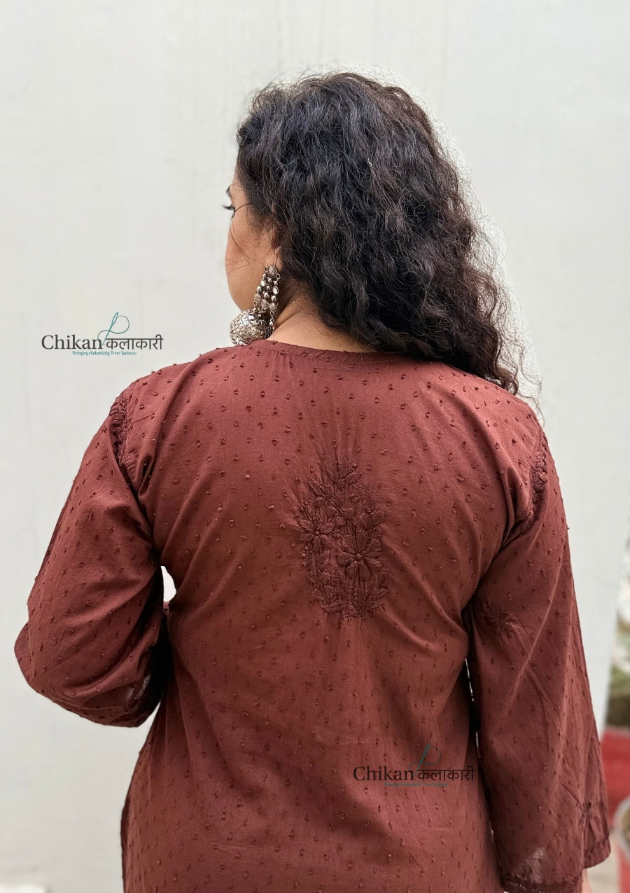 Mahira Cotton Chikankari Kurti Set