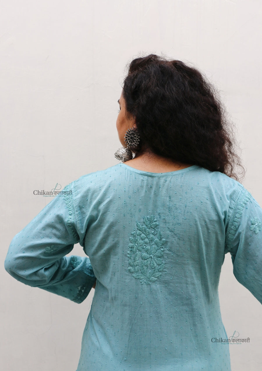 Mahira Cotton Chikankari Kurti Set