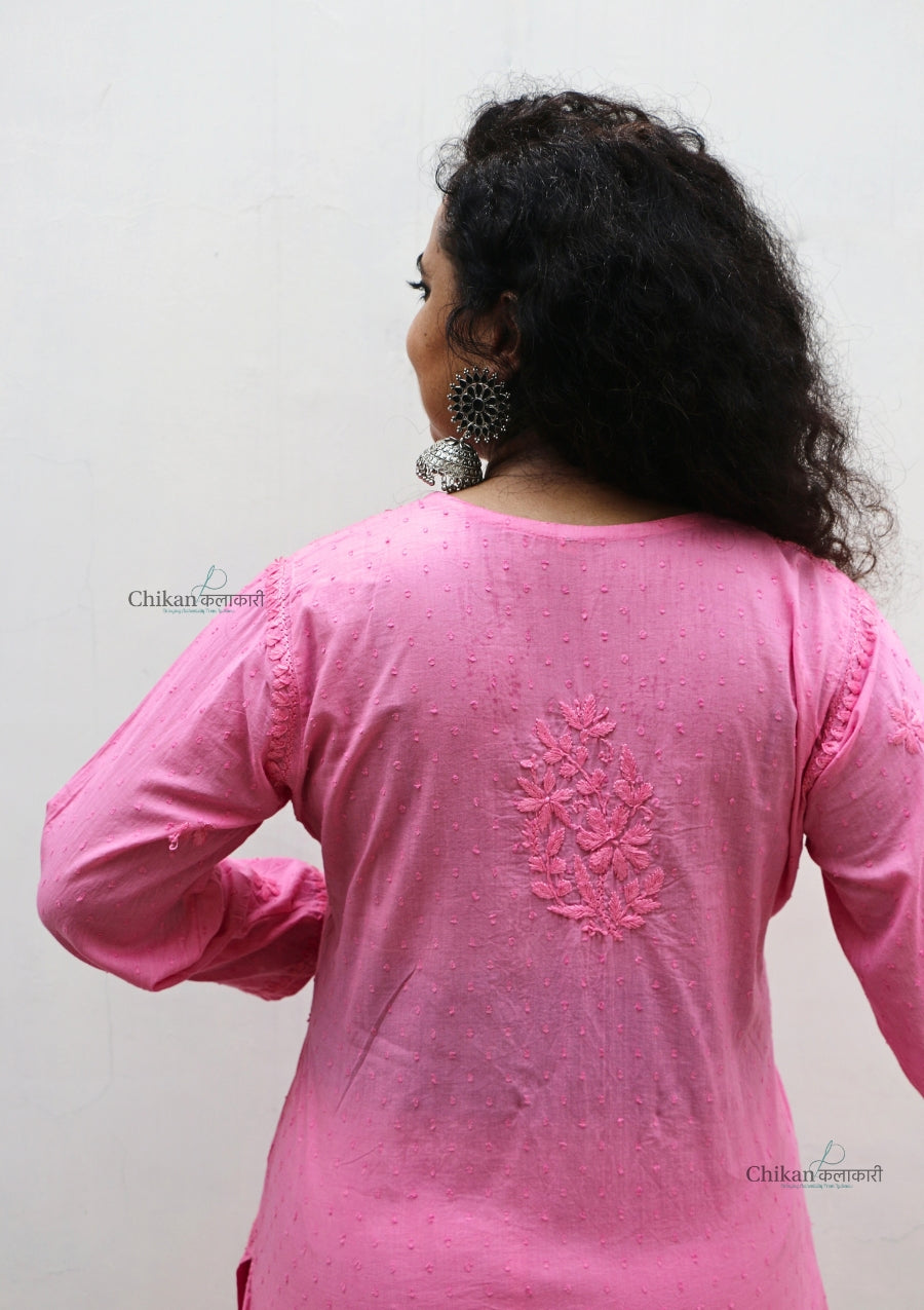 Mahira Cotton Chikankari Kurti Set