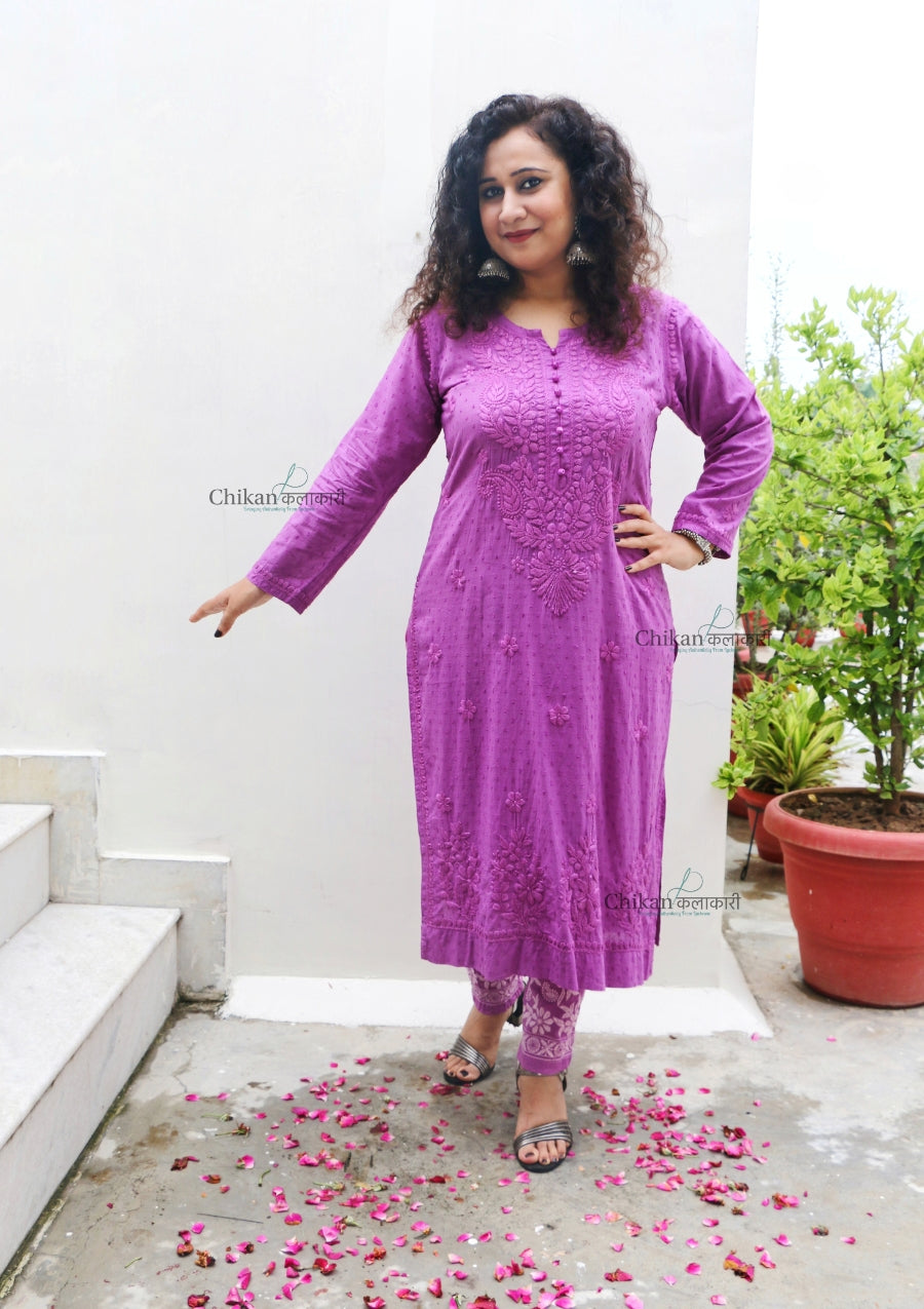 Mahira Cotton Chikankari Kurti Set