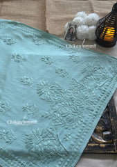 Malika Rayon Chikankari Kurti - English Green