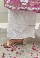 Neena Cotton Chikankari Palazzo - Free Size Fits Upto 3XL size