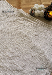 Noor Viscose Jaal Chikankari Kurti - White