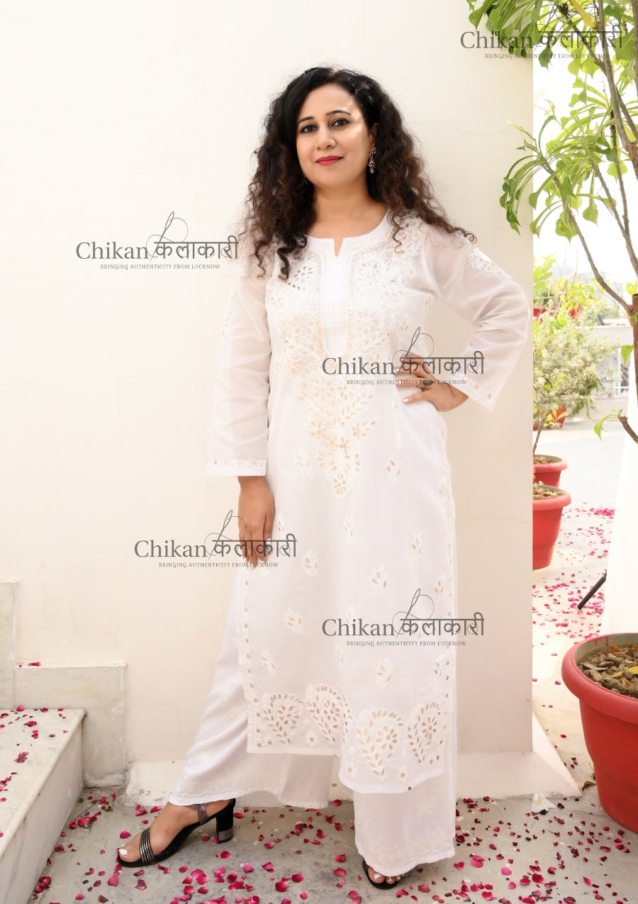 Riya Cotton Chikankari Kurti | chikan curry kurti | lakhnavi kurti | lucknowi chikan kurta | chikankari cotton kurtas