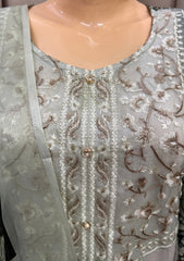 Sahira Green Cotton Straight Suit Set With Dupatta
