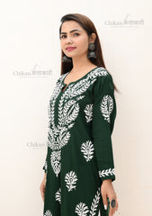 Shehnaz Modal Chikankari Kurta | chikan curry kurti | lakhnavi kurta | lucknow chikan kurti | lakhnavi kurti