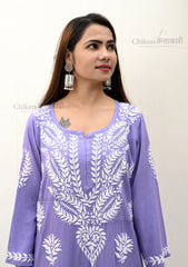 Shehnaz Modal Chikankari Kurta | chikan curry kurta | lakhnavi kurti | lucknow chikan kurti | lakhnavi kurta