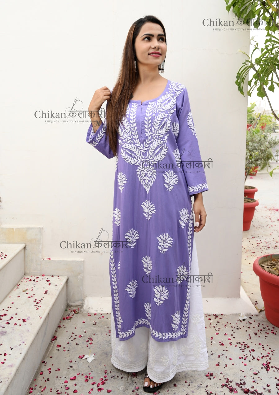 Shehnaz Modal Chikankari Kurti | chikan curry kurta | lakhnavi kurti | lucknow chikan kurta | chicken curry kurti