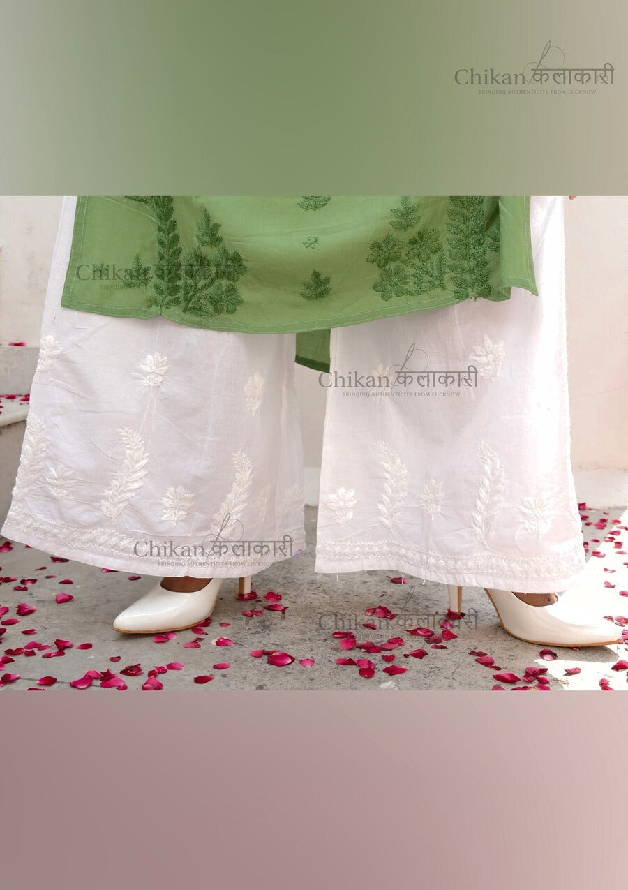 Swara Cotton Chikankari Palazzo