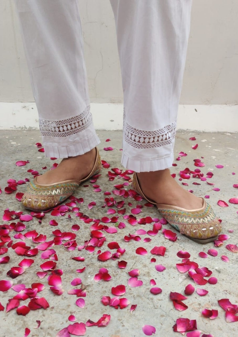 Tanvi Cotton Chikankari Pants